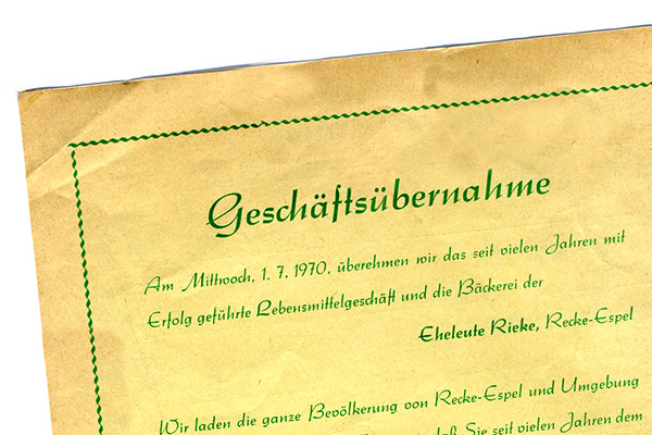 Geschaeftsuebernahme w